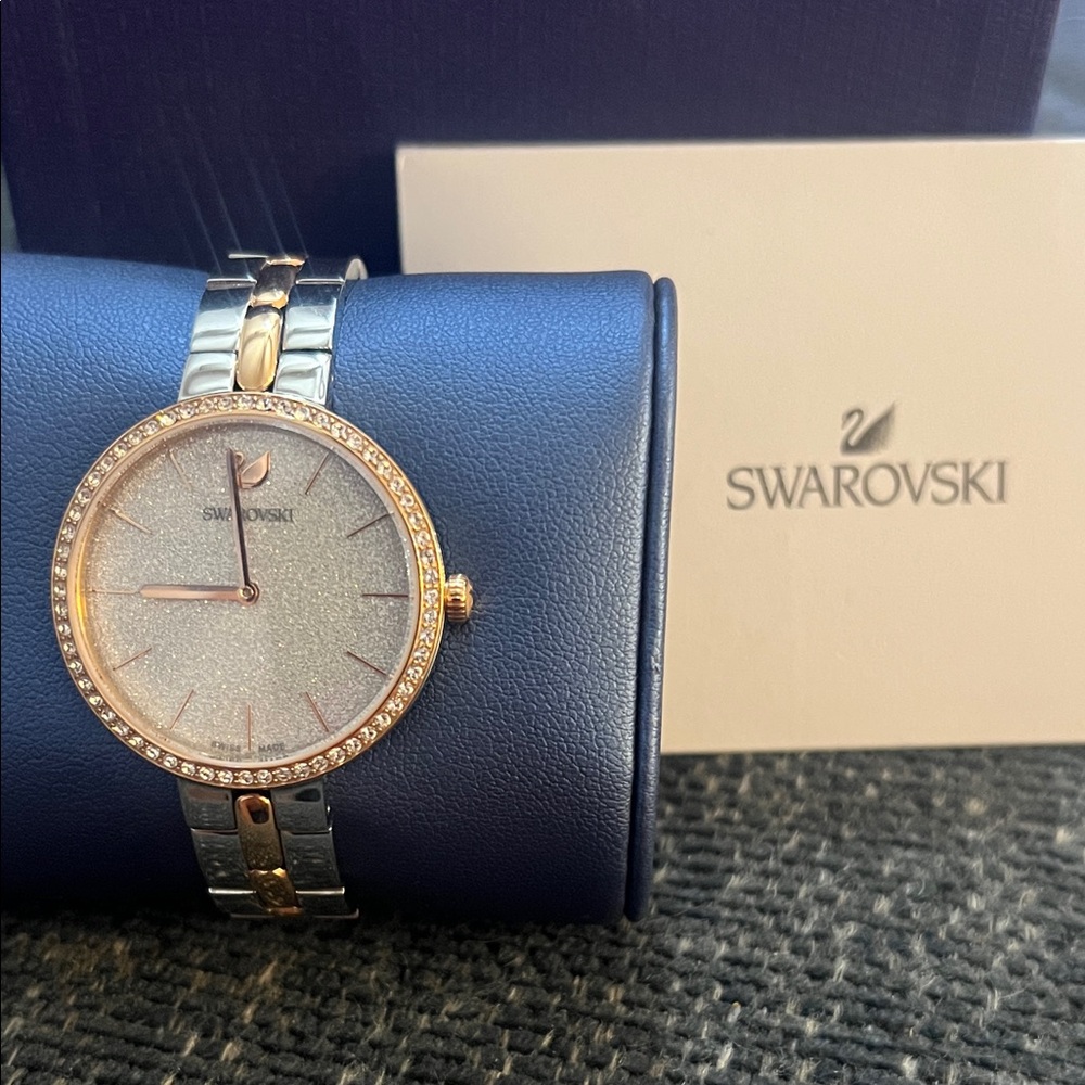 Swarovski Women's Watch with Silver and Gold Tones